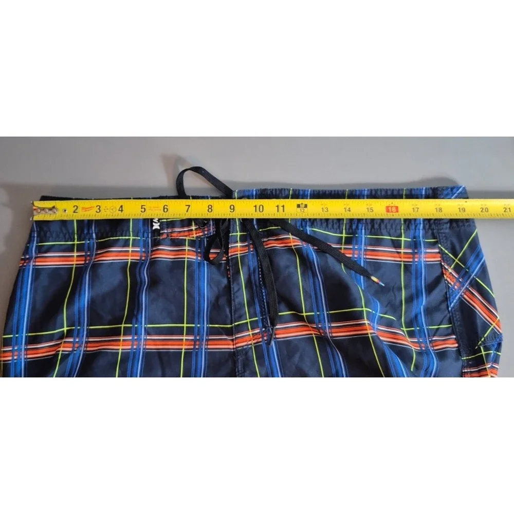 Hurley Mens Board Shorts Size 38 Multicolored Plaid 10